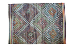 5.5x8 Distressed Jijim Carpet // ONH Item ee001674