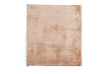 Vintage Chinese Peking rug, solid deep camel bronze wool pile, hand-knotted. 2'8