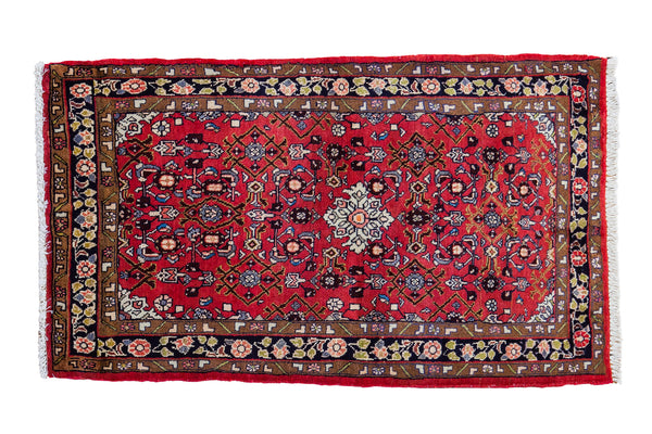 2.5x4 Vintage Hamadan Rug // ONH Item ee001677