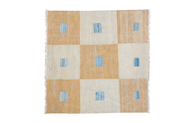 3.5x3.5 New Kilim Square Rug // ONH Item ee001690