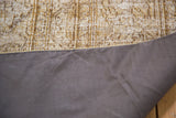 Distressed Khorossan carpet foundation texture and professional linen canvas backing.