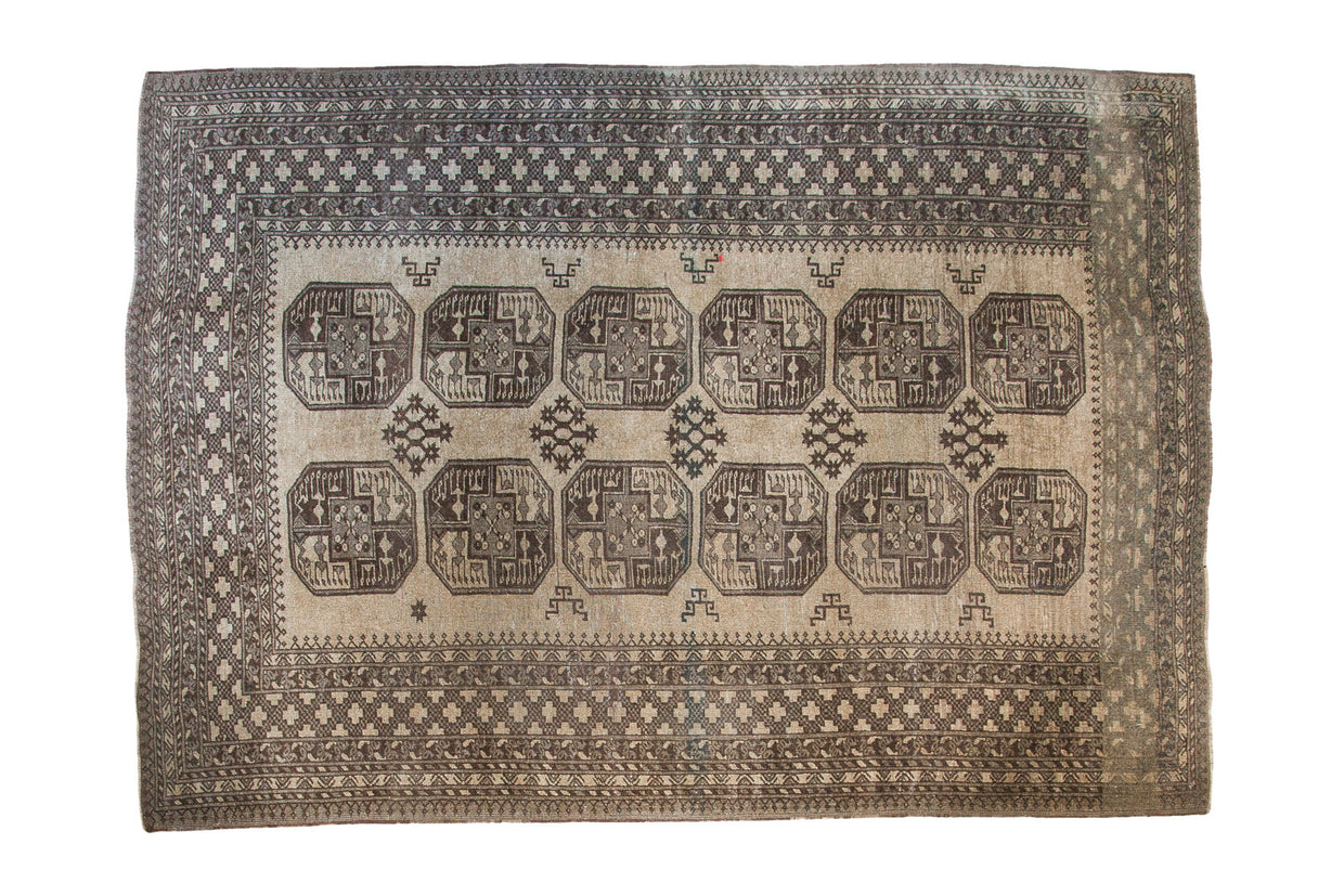7x10 Vintage Afghani Carpet // ONH Item ee001718