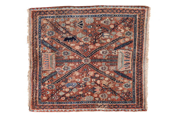 2x2.5 Vintage Bidjar Rug Mat // ONH Item ee001741
