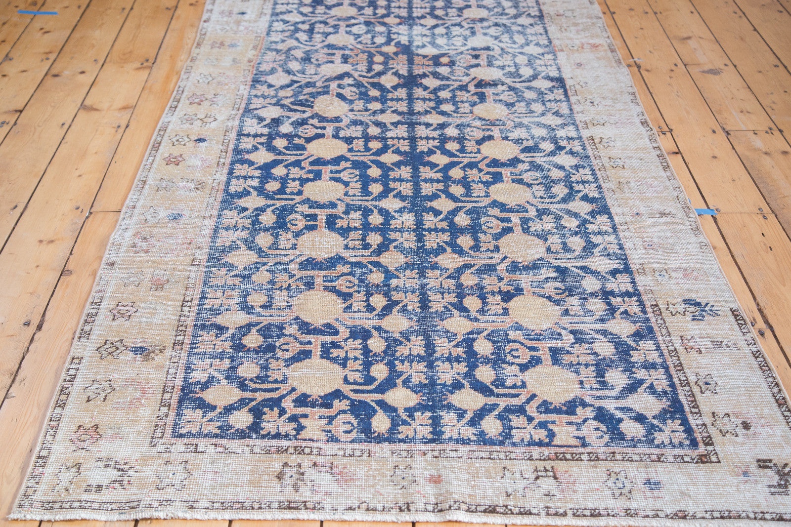 4x9 Distressed Khotan Runner // ONH Item ee001748 Image 1