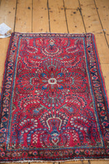 2x4 Vintage Sarouk Rug Mat // ONH Item ee001760 Image 2