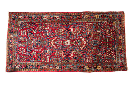 2x4 Vintage Sarouk Rug Mat // ONH Item ee001761