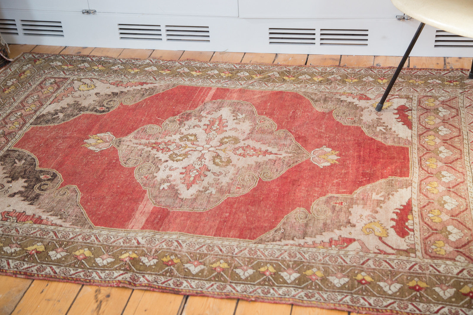 4.5x7 Vintage Distressed Oushak Rug // ONH Item ee001762 Image 1