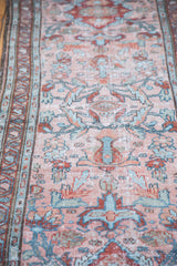 Decorative distressed Lilihan runner texture, featuring stylized flowers in blush rose, sky blue, and cherry red.