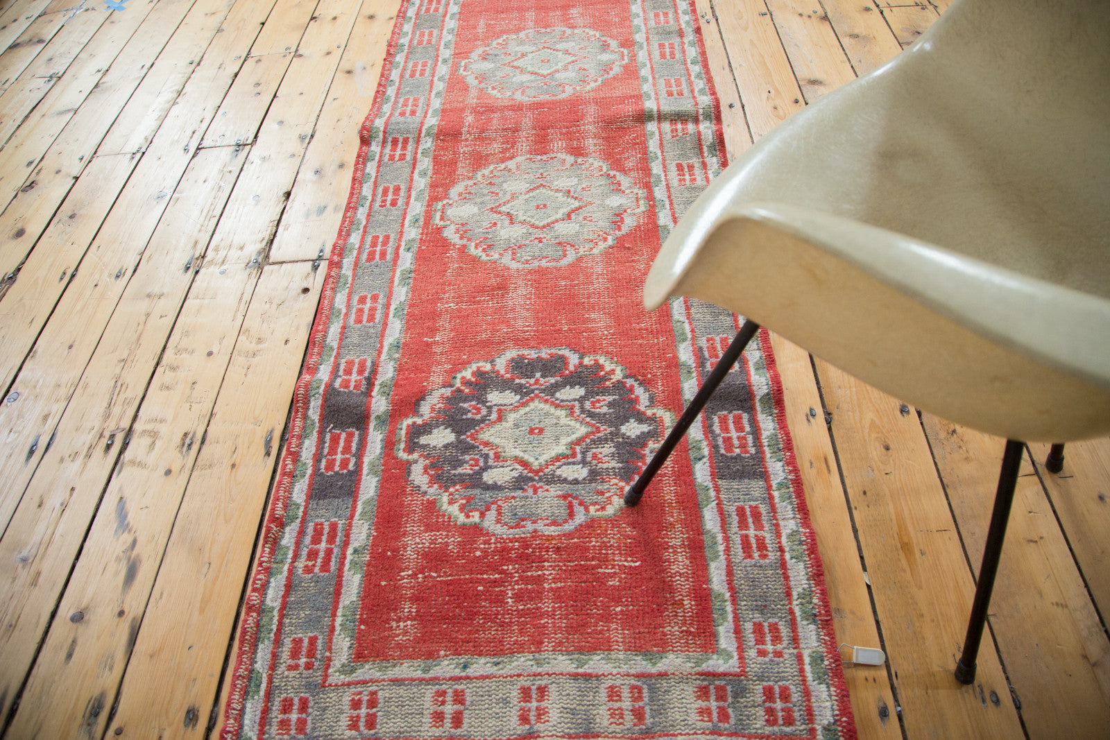 3x12 Distressed Oushak Rug Runner // ONH Item ee001781 Image 1