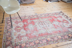 5x8 Distressed Oushak Carpet // ONH Item ee001782 Image 4