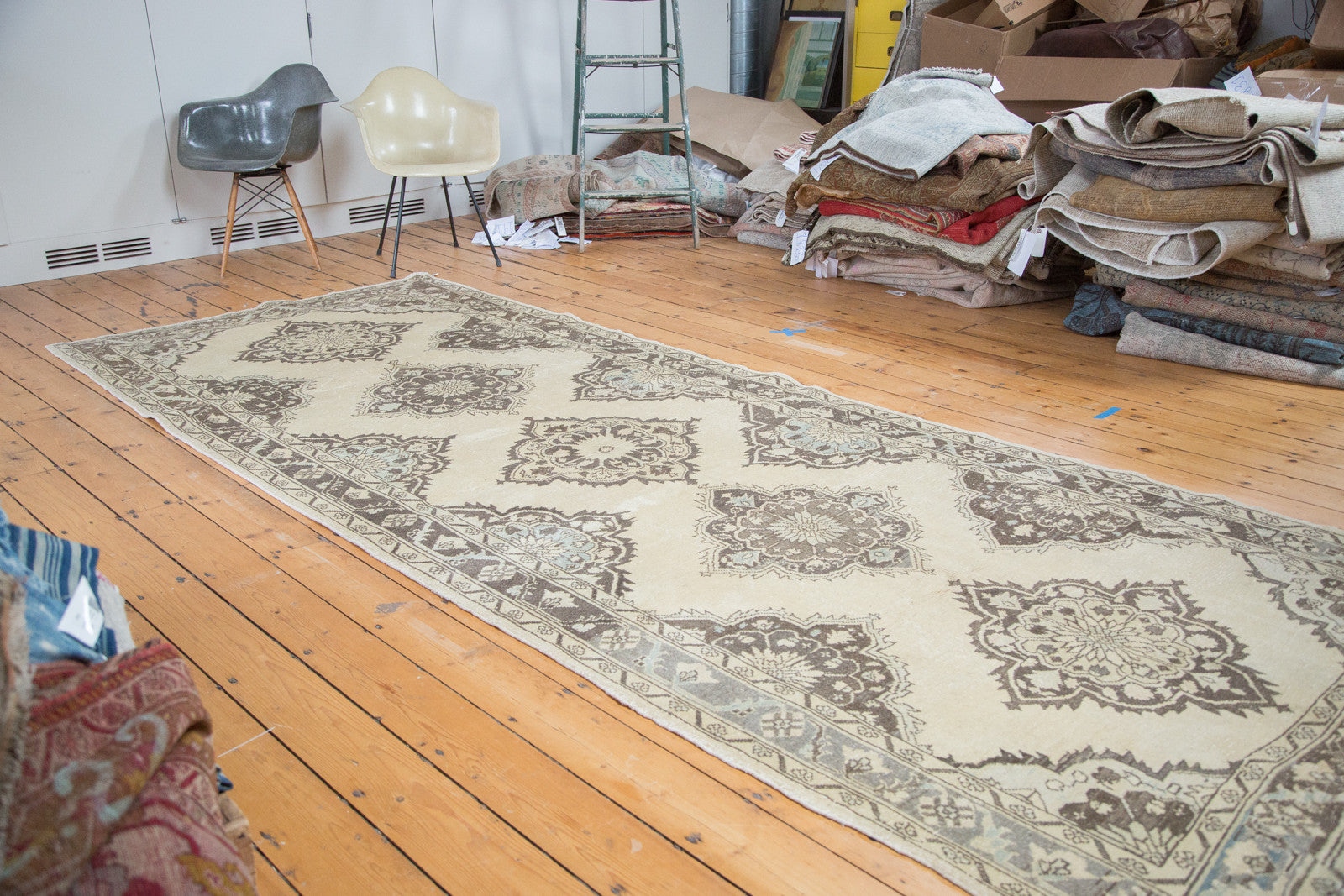 5x13 Distressed Oushak Runner // ONH Item ee001788 Image 1