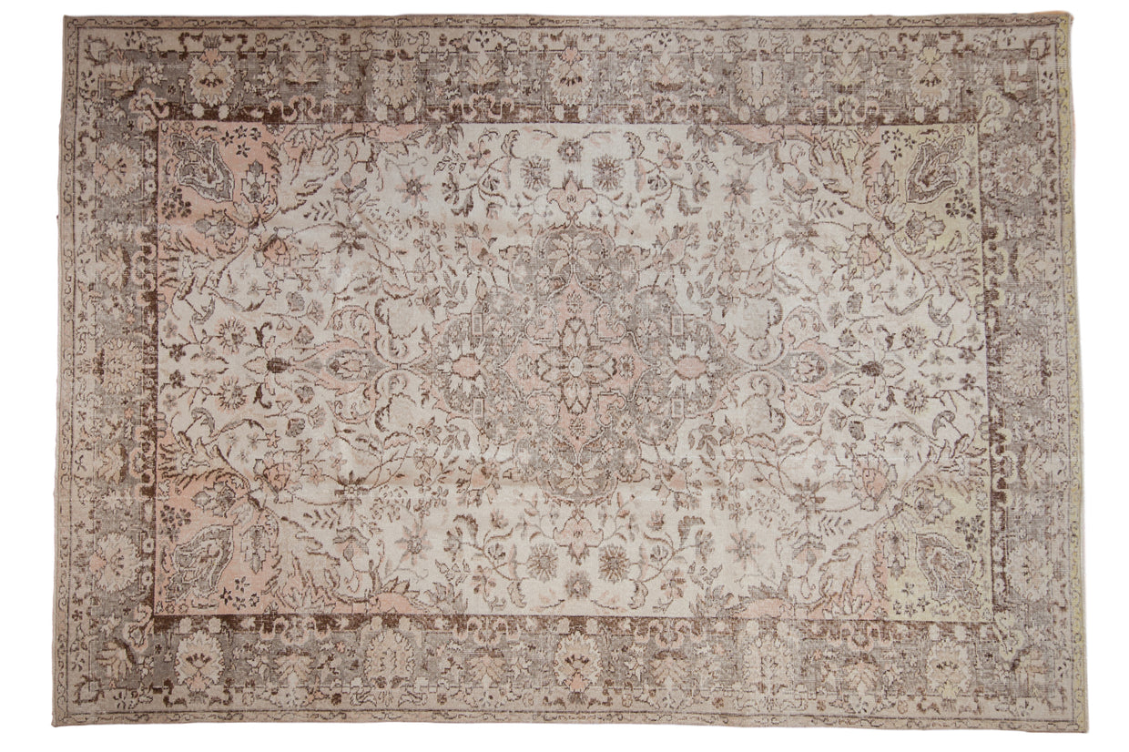 7x10 Distressed Oushak Carpet // ONH Item ee001802