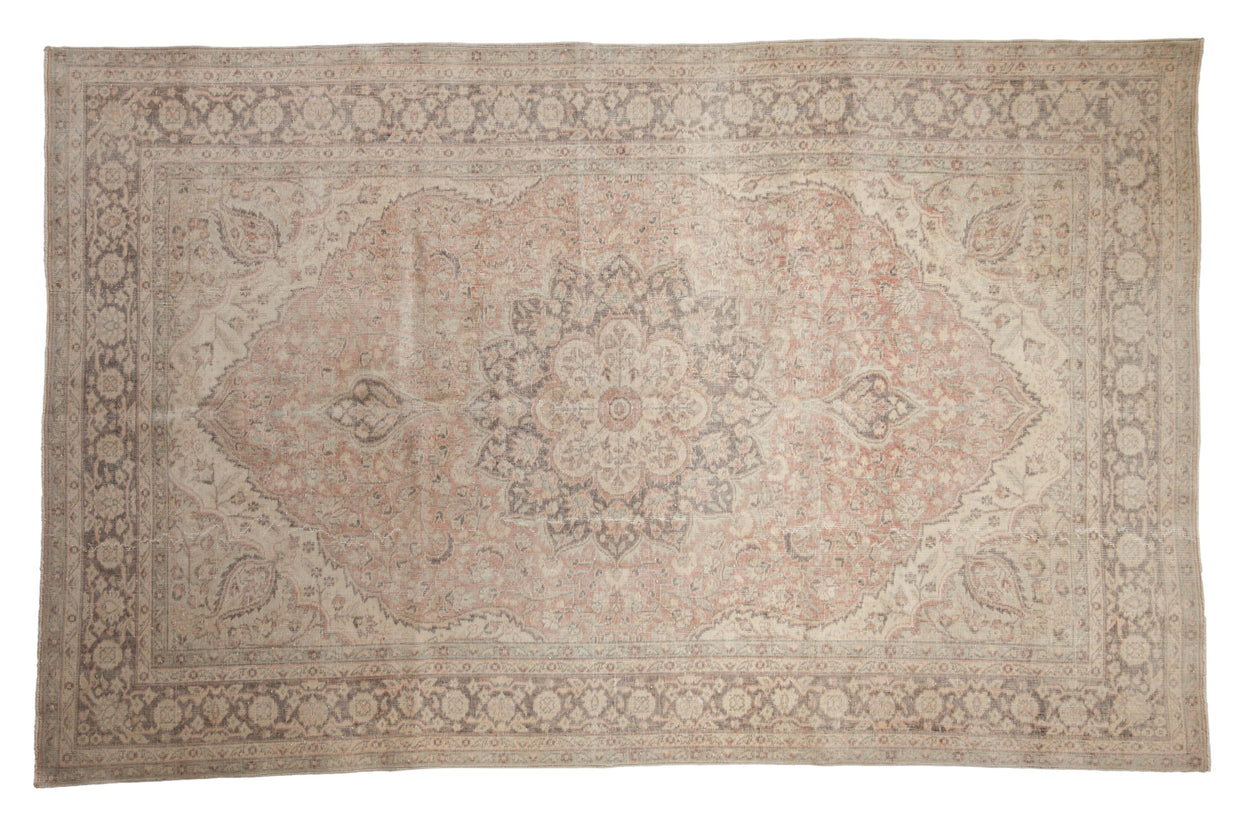 6.5x10 Distressed Oushak Carpet // ONH Item ee001808