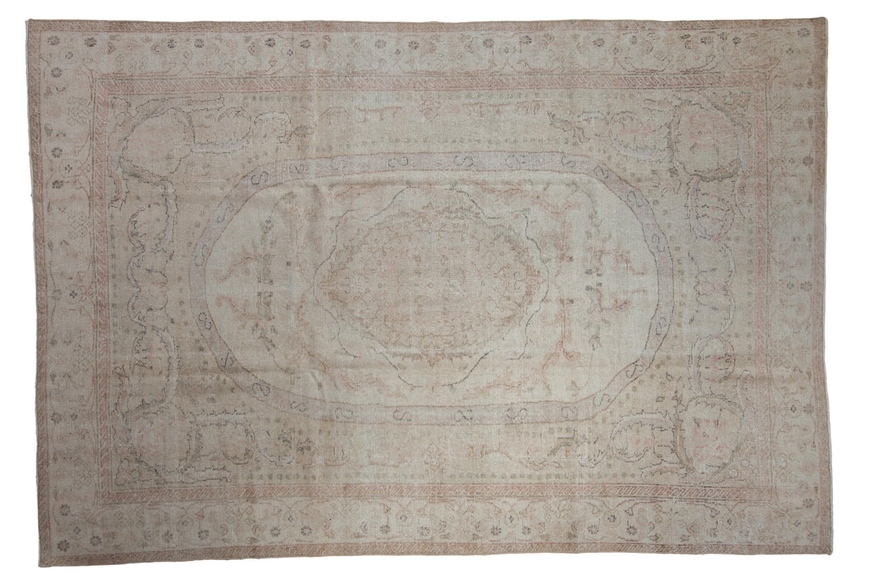 7x10 Distressed Oushak Carpet // ONH Item ee001811