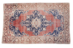 6x9.5 Distressed Oushak Carpet // ONH Item ee001823