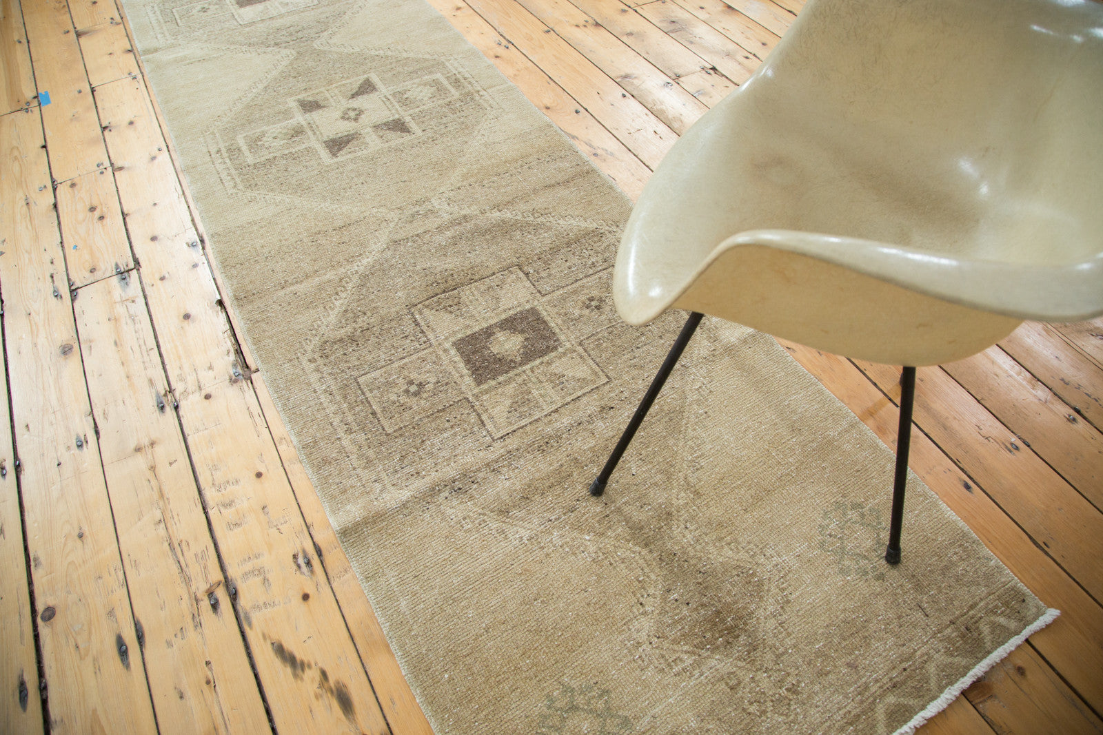 3x11 Distressed Oushak Rug Runner // ONH Item ee001826 Image 1