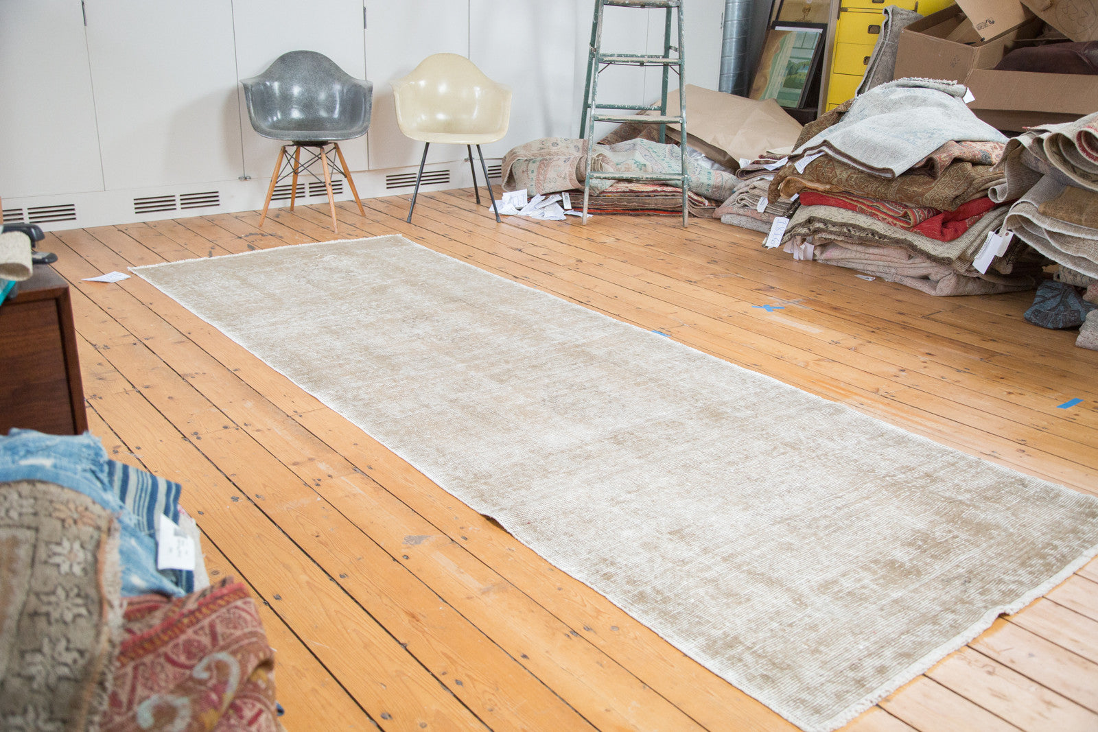 4x11.5 Distressed Oushak Runner // ONH Item ee001856 Image 1