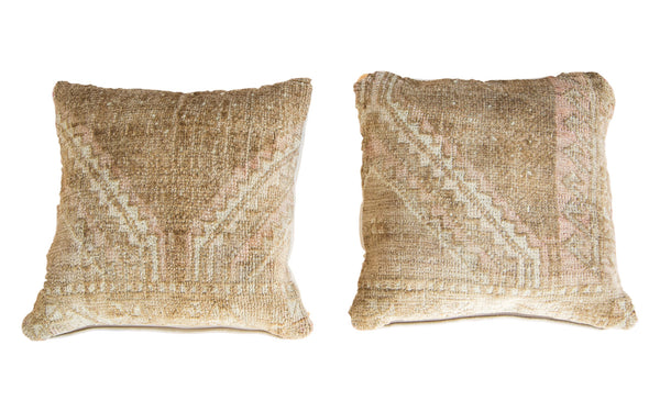 Vintage Turkish Rug Pillow Pair // ONH Item ee001968, ee001969