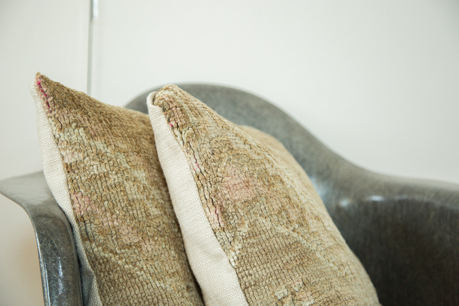 Vintage Turkish Rug Pillow Pair // ONH Item ee001968, ee001969 Image 1