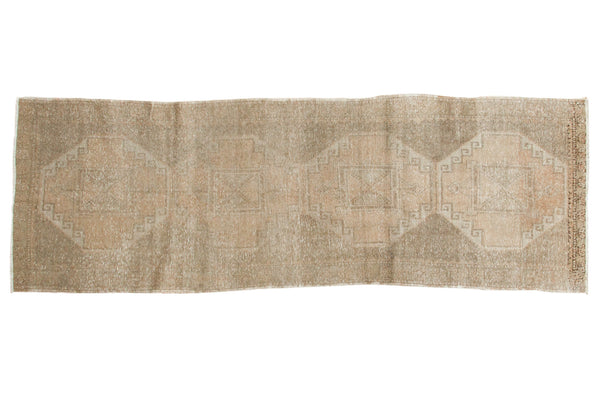 3.5x10.5 Vintage Oushak Rug Runner // ONH Item ee001874