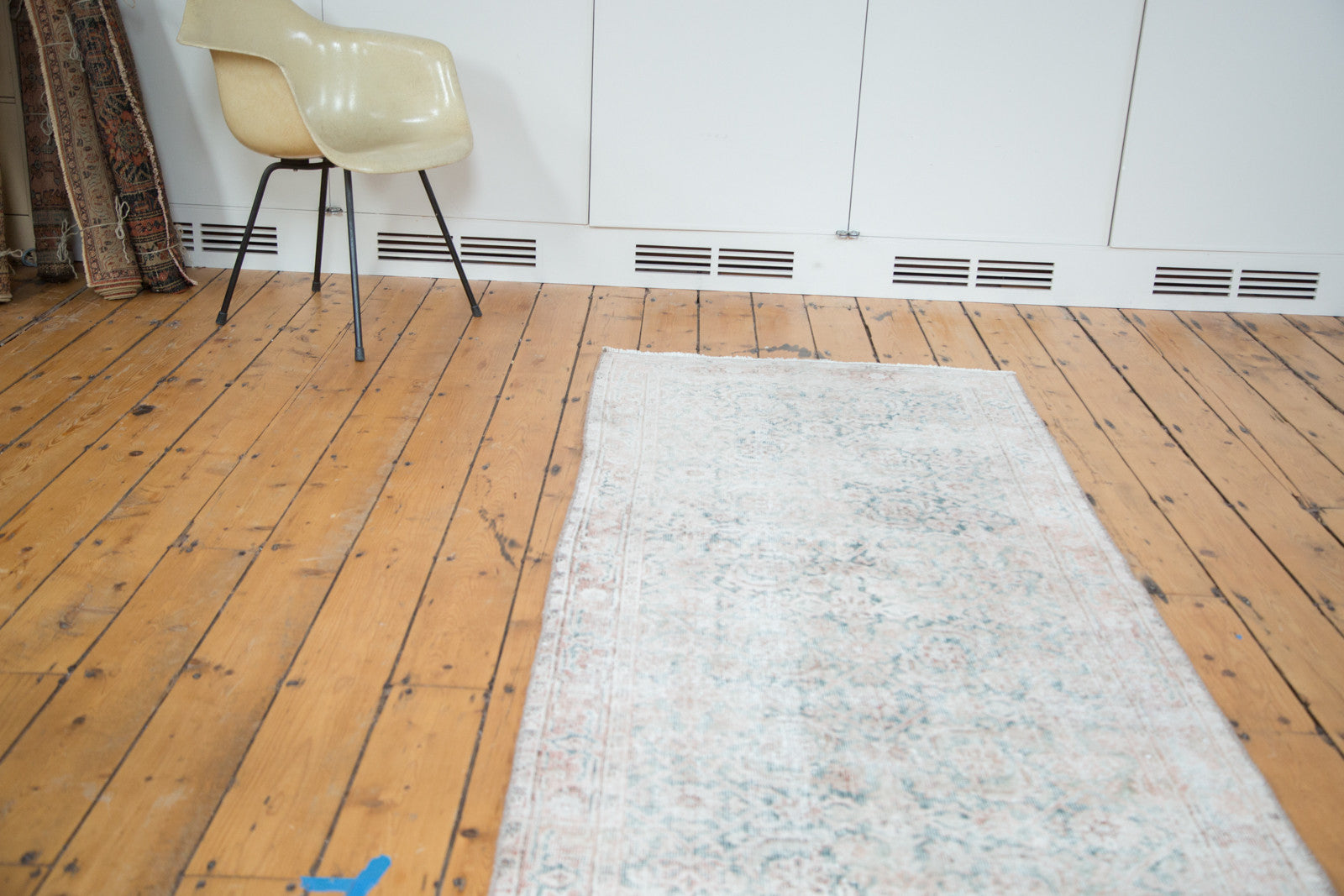 3x11 Distressed Oushak Rug Runner // ONH Item ee001886 Image 1