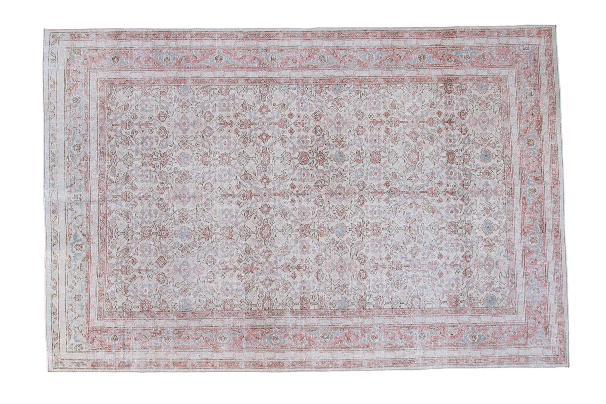 5.5x8.5 Distressed Oushak Carpet // ONH Item ee001889