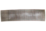 Vintage Persian Serbend runner with distressed overdyed Boteh pattern and geometric border.