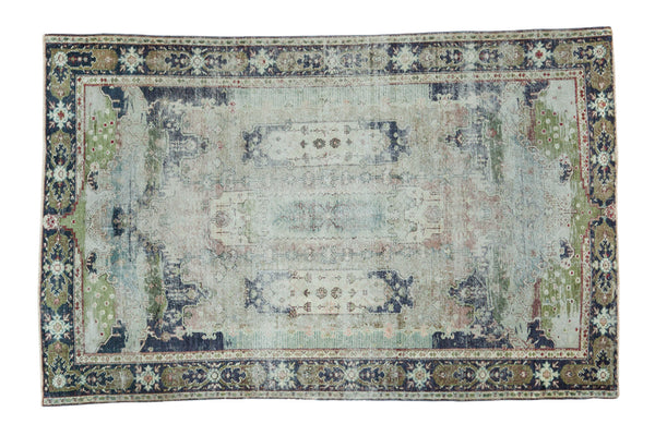 3'10" x 6'1" Distressed Oushak Rug / Item ee001934 image 1