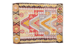 2.5x3 Vintage Kilim Square Rug Mat // ONH Item ee001942