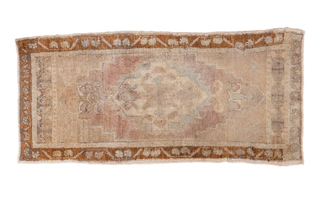 1.5x3.5 Distressed Oushak Rug Mat // ONH Item ee001944