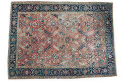 8x11.5 Vintage Heriz Carpet // ONH Item ee001973