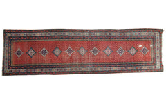 3.5x12 Distressed Malayer Rug Runner // ONH Item ee001978