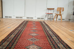 3.5x12 Distressed Malayer Rug Runner // ONH Item ee001978 Image 4