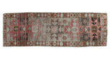 3x9 Distressed Oushak Rug Runner // ONH Item ee001980