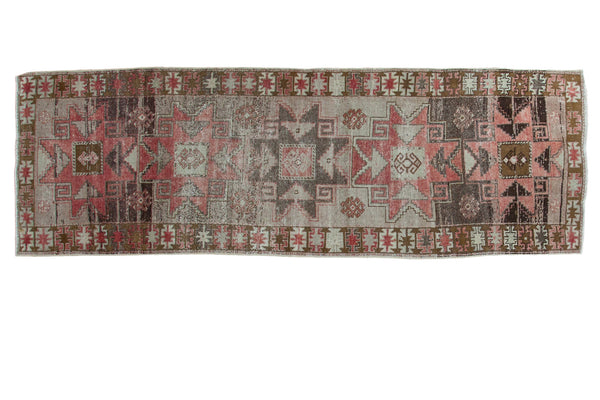 3x9 Distressed Oushak Rug Runner // ONH Item ee001980