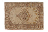 2x2.5 Vintage Tabriz Square Rug Mat // ONH Item ee001992
