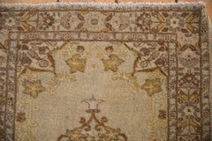 2x2.5 Vintage Tabriz Square Rug Mat // ONH Item ee001992 Image 2