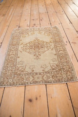 2x2.5 Vintage Tabriz Square Rug Mat // ONH Item ee001992 Image 5