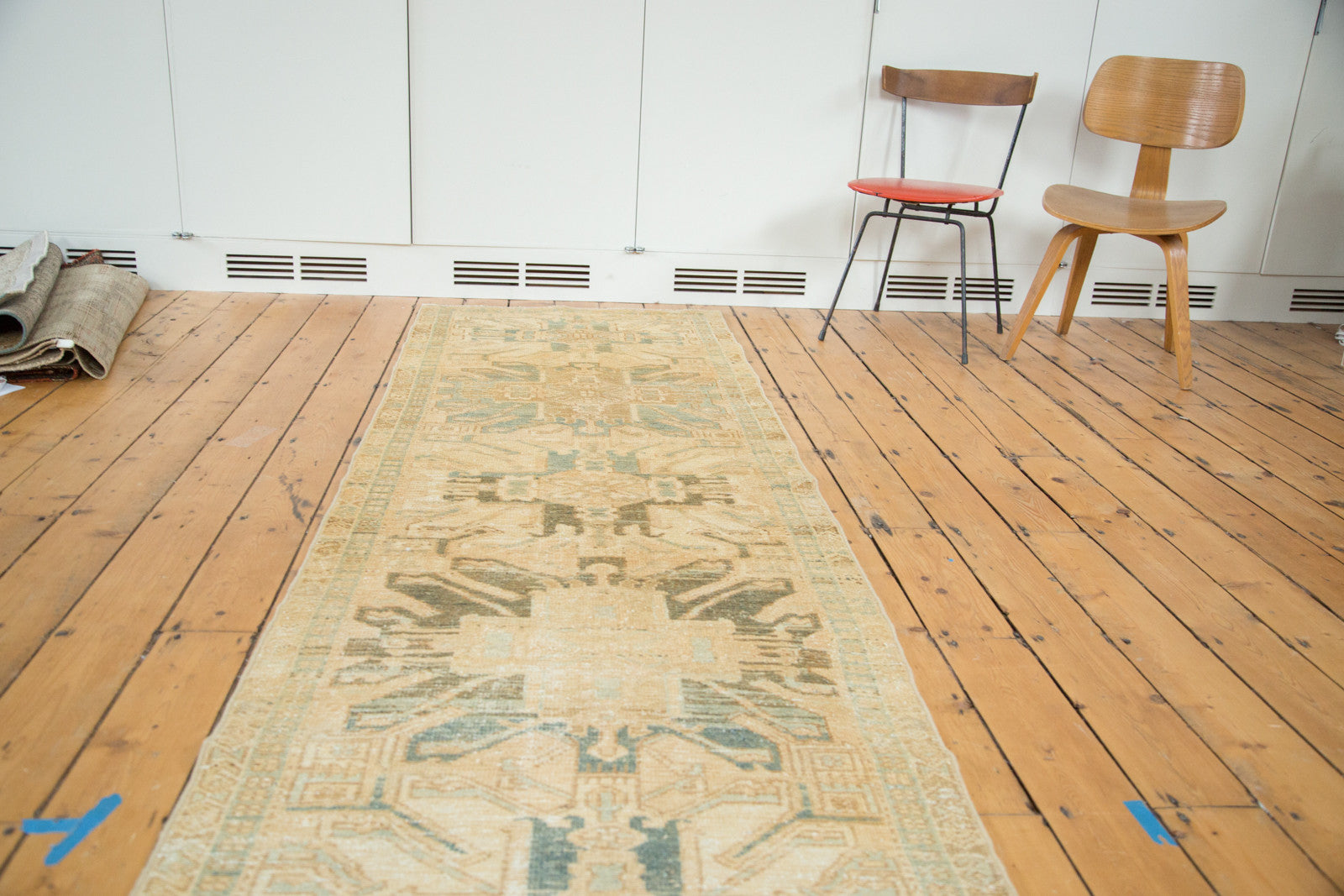 3x10.5 Vintage Caucasian Oushak Rug Runner // ONH Item ee001997 Image 1