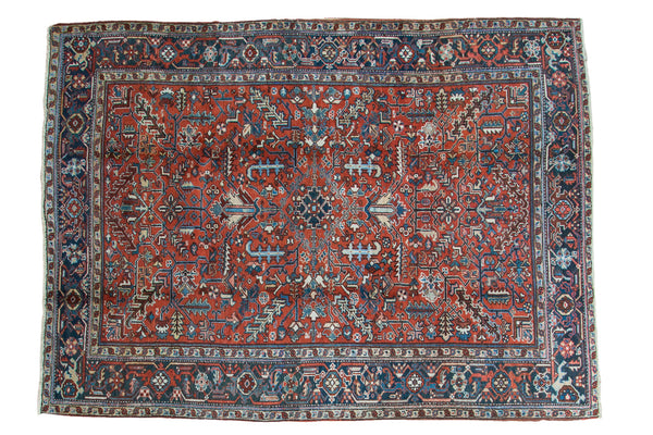 7x9.5 Vintage Heriz Carpet // ONH Item ee002005