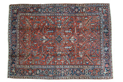 7x9.5 Vintage Heriz Carpet // ONH Item ee002005