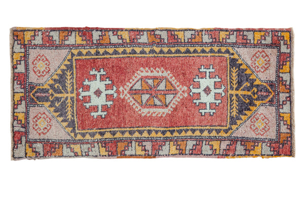 1.5x3.5 Vintage Oushak Rug Mat Runner // ONH Item ee002009
