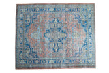 8x10 Distressed Oushak Carpet // ONH Item ee002031
