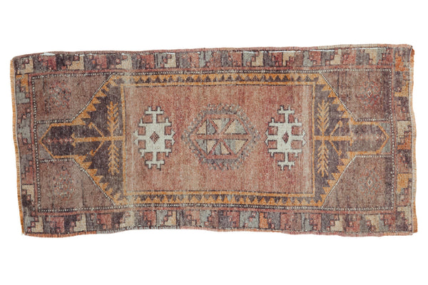 1.5x3.5 Vintage Oushak Rug Mat Runner // ONH Item ee002036