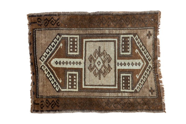 2x2.5 Vintage Oushak Square Rug Mat // ONH Item ee002037