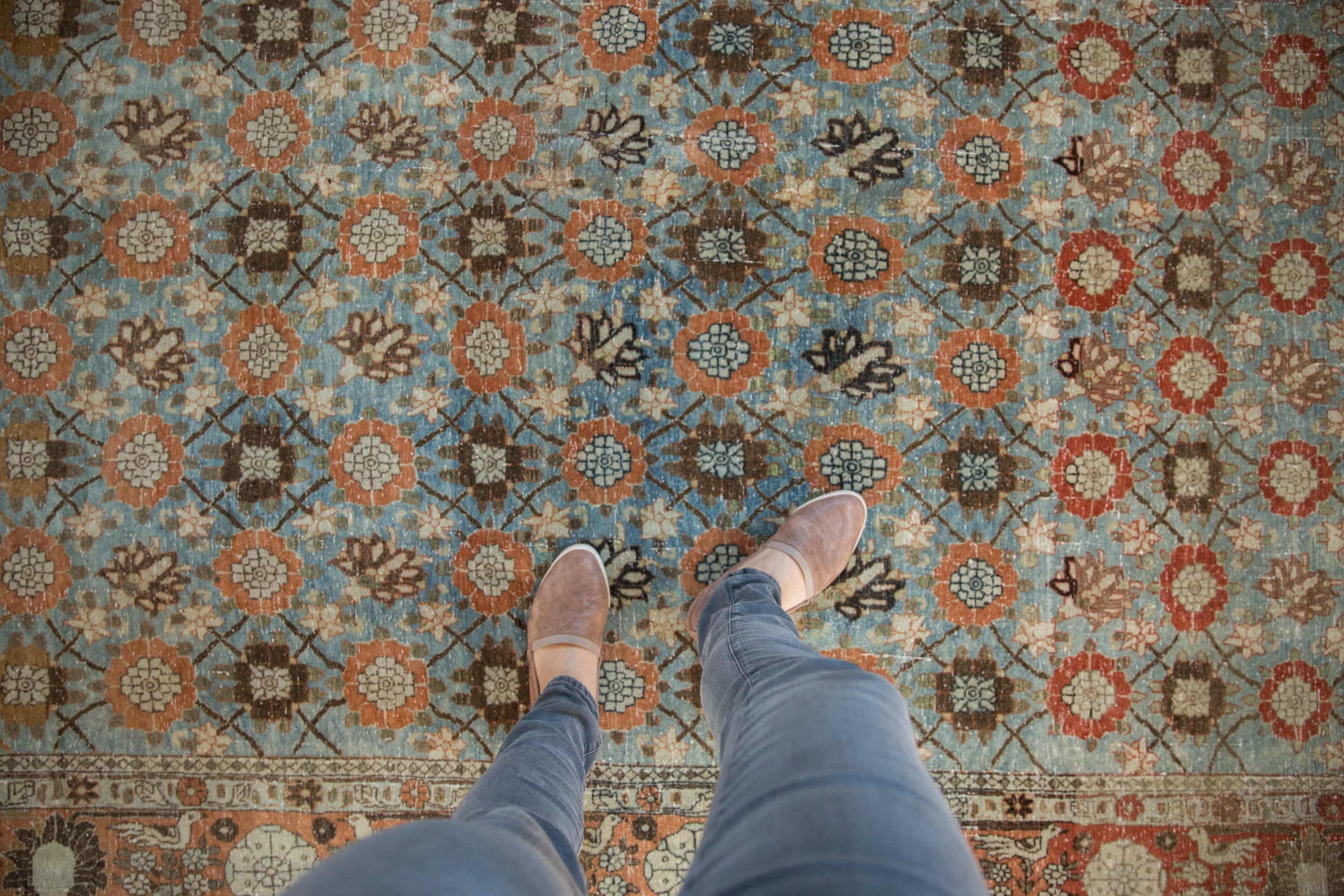 7x11 Vintage Veramin Carpet // ONH Item ee002048 Image 1