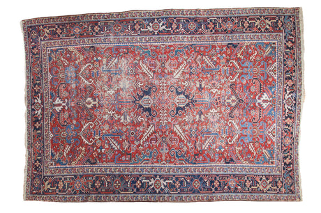 8x11 Distressed Heriz Carpet // ONH Item ee002060