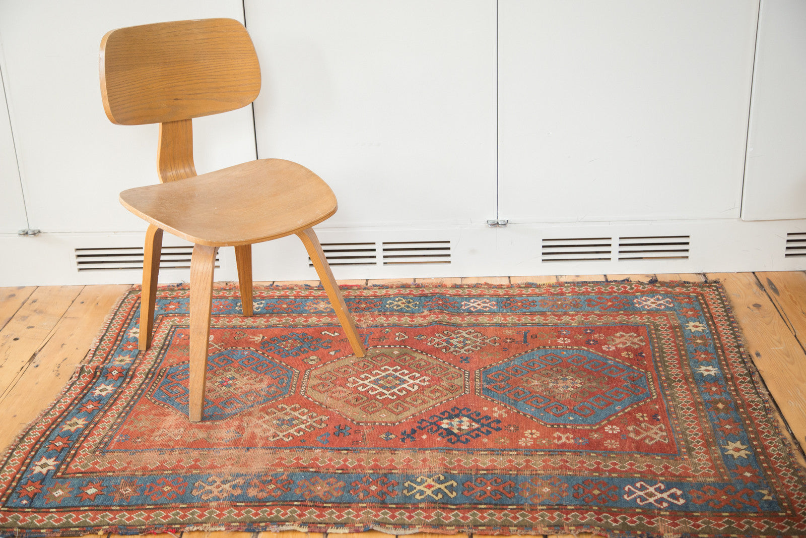 4x5.5 Distressed Antique Kazak Rug // ONH Item ee002065 Image 1