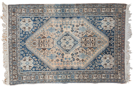 3.5x5 Vintage Abadeh Rug // ONH Item ee002071