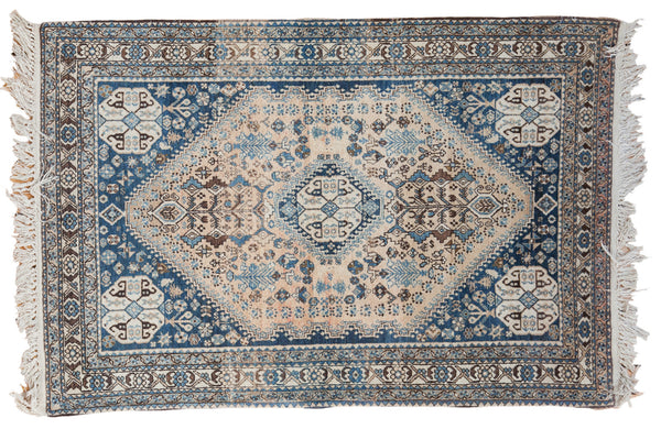 3.5x5 Vintage Abadeh Rug // ONH Item ee002071